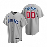 Chicago Cubs Customized Nike Gray Stitched MLB Cool Base Road Jersey,baseball caps,new era cap wholesale,wholesale hats
